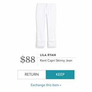 Lila Ryan Kent Capri Skinny Jean, Sz8, NWT
